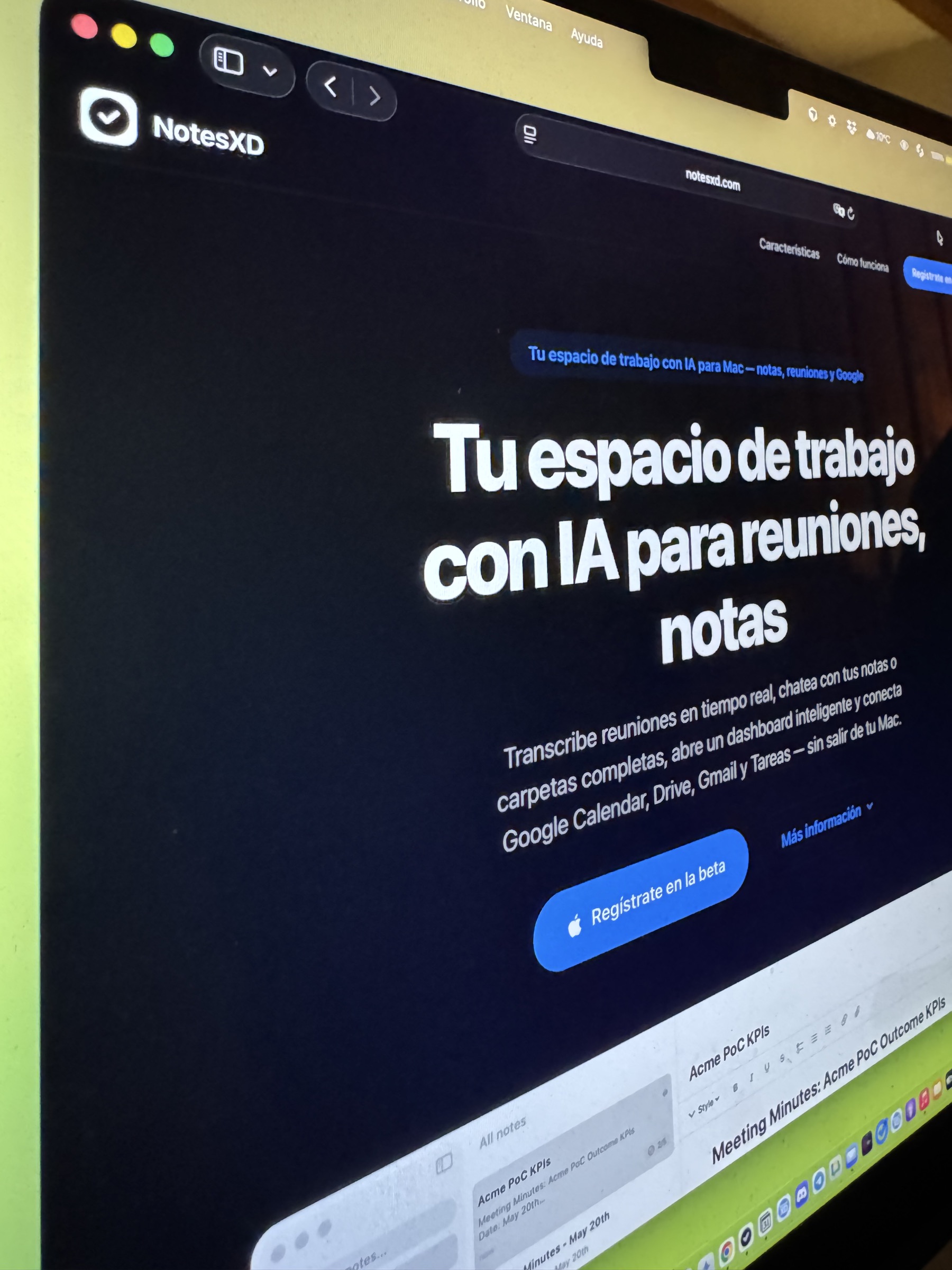 Notes XD: app nativa para Mac que combina notas, tareas y transcripciones y más…
